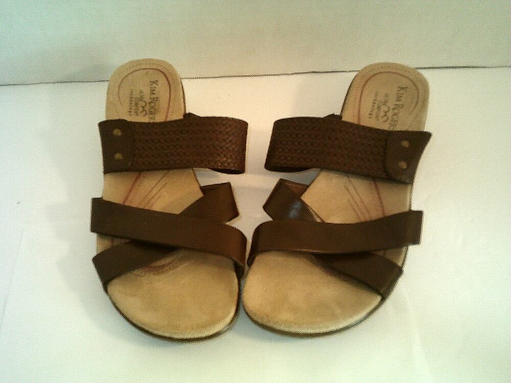 Kim Rogers brown slip on womans 9M